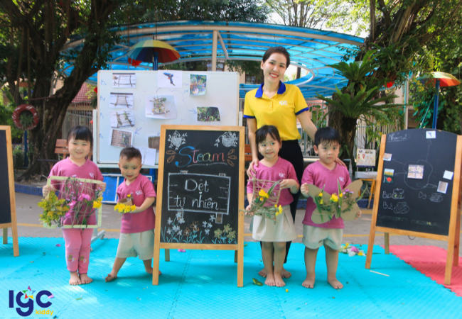 CHƯƠNG TRÌNH STEAM TẠI MẦM NON IGC BÌNH DƯƠNG: KHÁM PHÁ VÀ SÁNG TẠO QUA CÁC HOẠT ĐỘNG THỰC TẾ