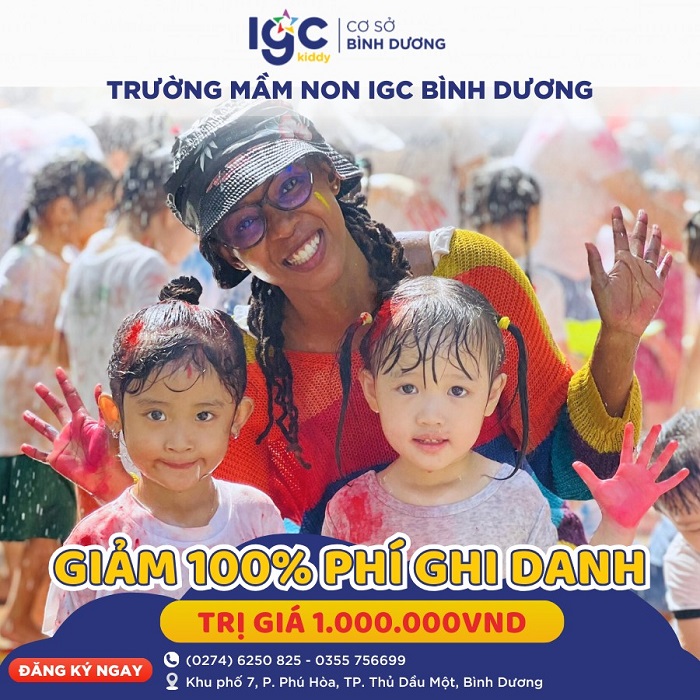 ƯU ĐÃI TUYỂN SINH “HOT” NHẤT TRONG NĂM - TRƯỜNG MẦM NON IGC KIDDY BÌNH DƯƠNG TUYỂN SINH
