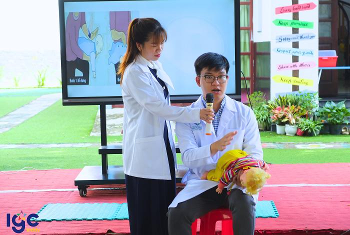 TẬP HUẤN SƠ CẤP CỨU MẦM NON TẠI TRƯỜNG MẦM NON IGC KIDDY BÌNH DƯƠNG