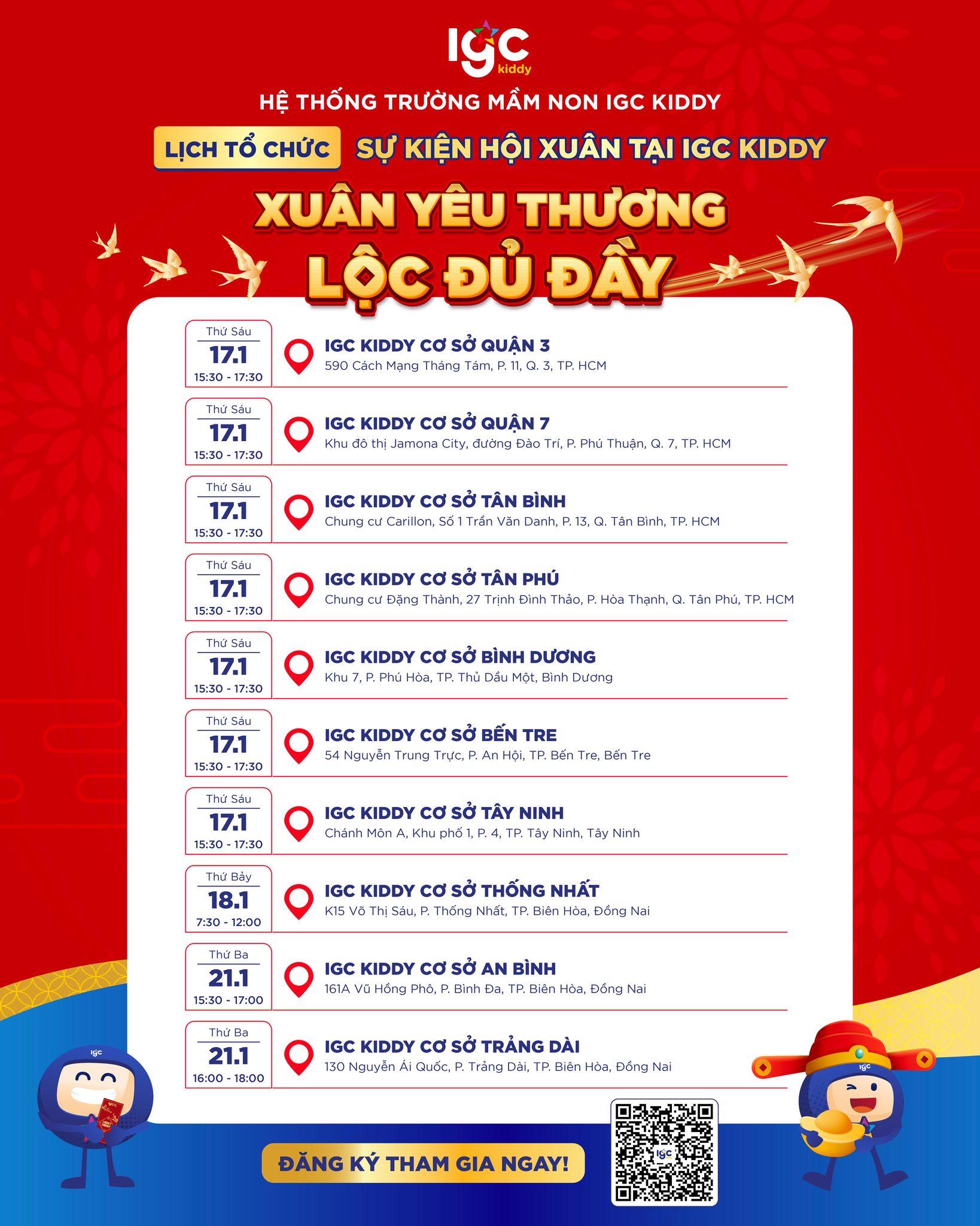 ĐĂNG KÝ THAM GIA SỰ KIỆN HỘI XUÂN TẠI IGC KIDDY - TRẢI NGHIỆM TẾT CỔ TRUYỀN, NHẬN ƯU ĐÃI & QUÀ TẶNG HẤP DẪN