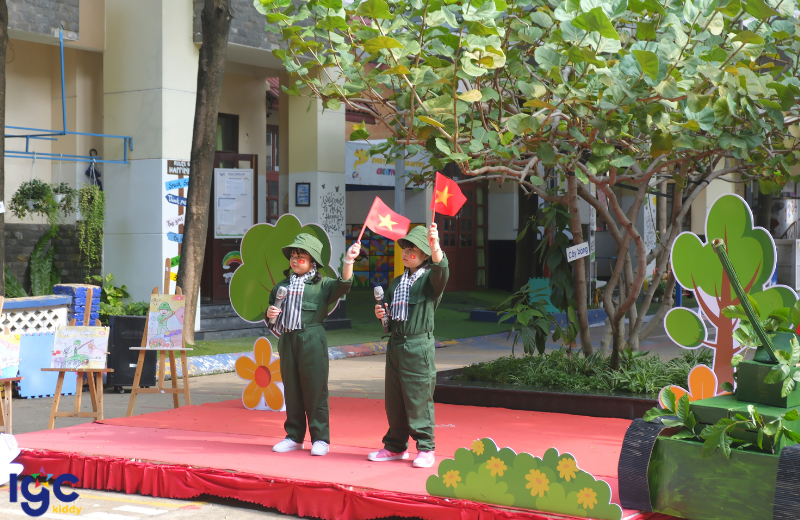 BÉ TẬP LÀM CHIẾN SĨ – TRẢI NGHIỆM ĐÁNG NHỚ TẠI TRƯỜNG MẦM NON IGC KIDDY BÌNH DƯƠNG