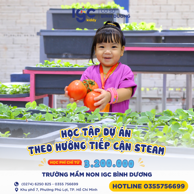 TRƯỜNG MẦM NON IGC BÌNH DƯƠNG TUYỂN SINH LỚP NEMO ĐỘ TUỔI NHÀ TRẺ HỌC PHÍ CHỈ TỪ 3.200.000VND