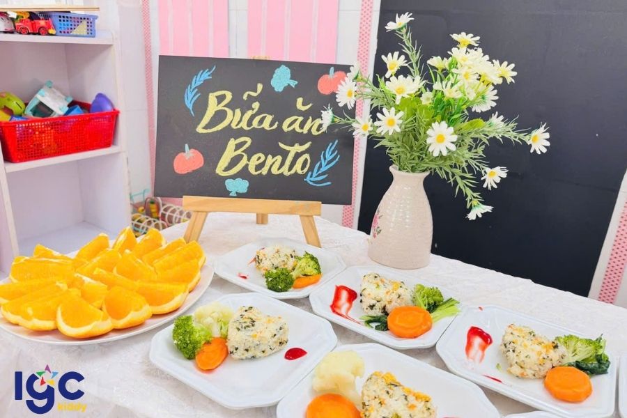 BỮA ĂN BENTO ĐÁNG YÊU – THƠM NGON – ĐỦ CHẤT CHO CÁC BÉ NEMO IGC BÌNH DƯƠNG