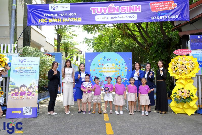 RỘN RÀNG NGÀY HỘI BÉ ĐẾN TRƯỜNG NĂM HỌC 2025 – 2026 CÙNG IGC BÌNH DƯƠNG