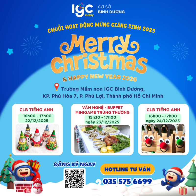 ĐĂNG KÝ THAM GIA NGAY CHƯƠNG TRÌNH “MERRY CHRISTMAS AND HAPPY NEW YEAR 2026” CÙNG IGC BÌNH DƯƠNG