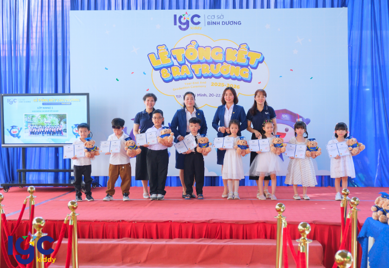 LỄ TỔNG KẾT VÀ RA TRƯỜNG MẦM NON 2026 TẠI IGC BÌNH DƯƠNG – HÀNH TRÌNH KHÔN LỚN ĐẦY YÊU THƯƠNG