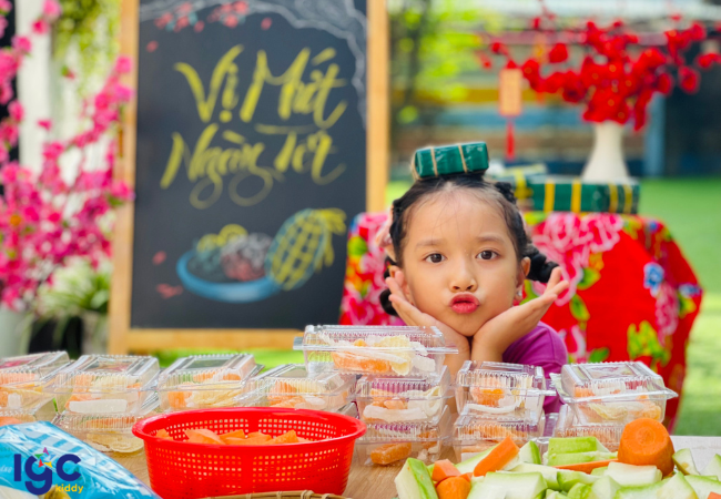 CHƯƠNG TRÌNH HỌC IGC KIDDY BÌNH DƯƠNG: VUI LÀM MỨT TẾT ĐÓN XUÂN