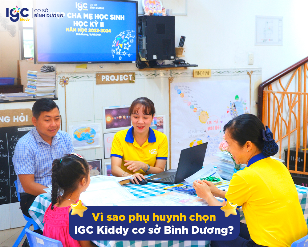 Vì sao phụ huynh an tâm chọn lưa IGC Kiddy cơ sở Bình Dương