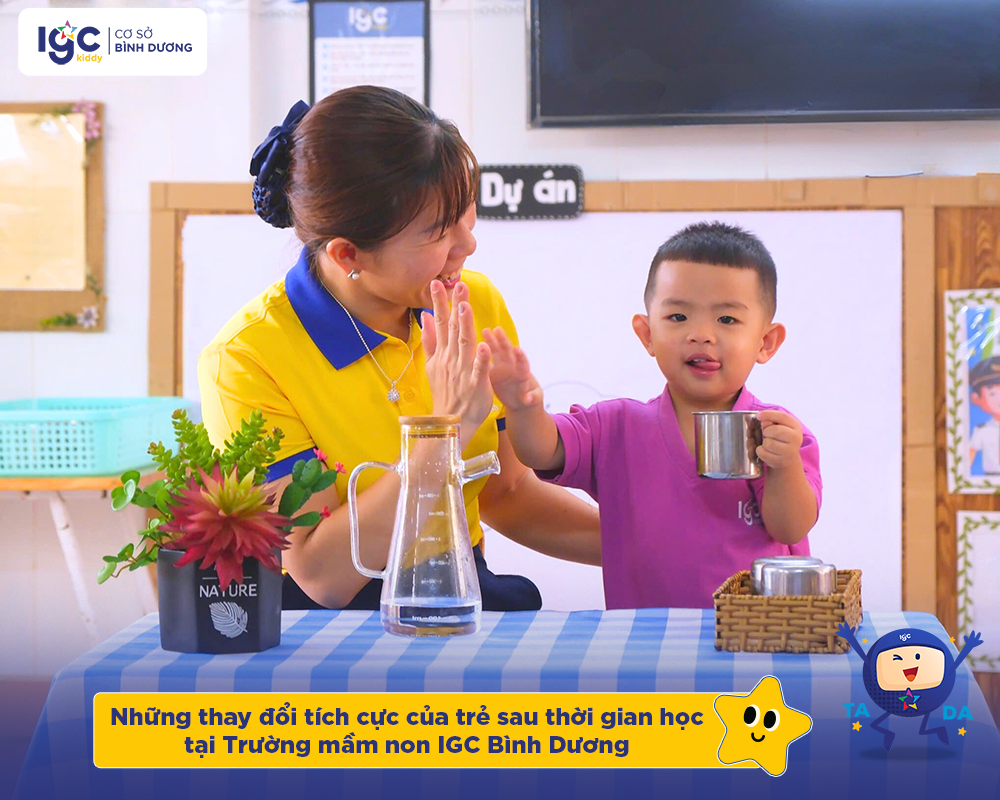 Những thay đổi tích cực của trẻ