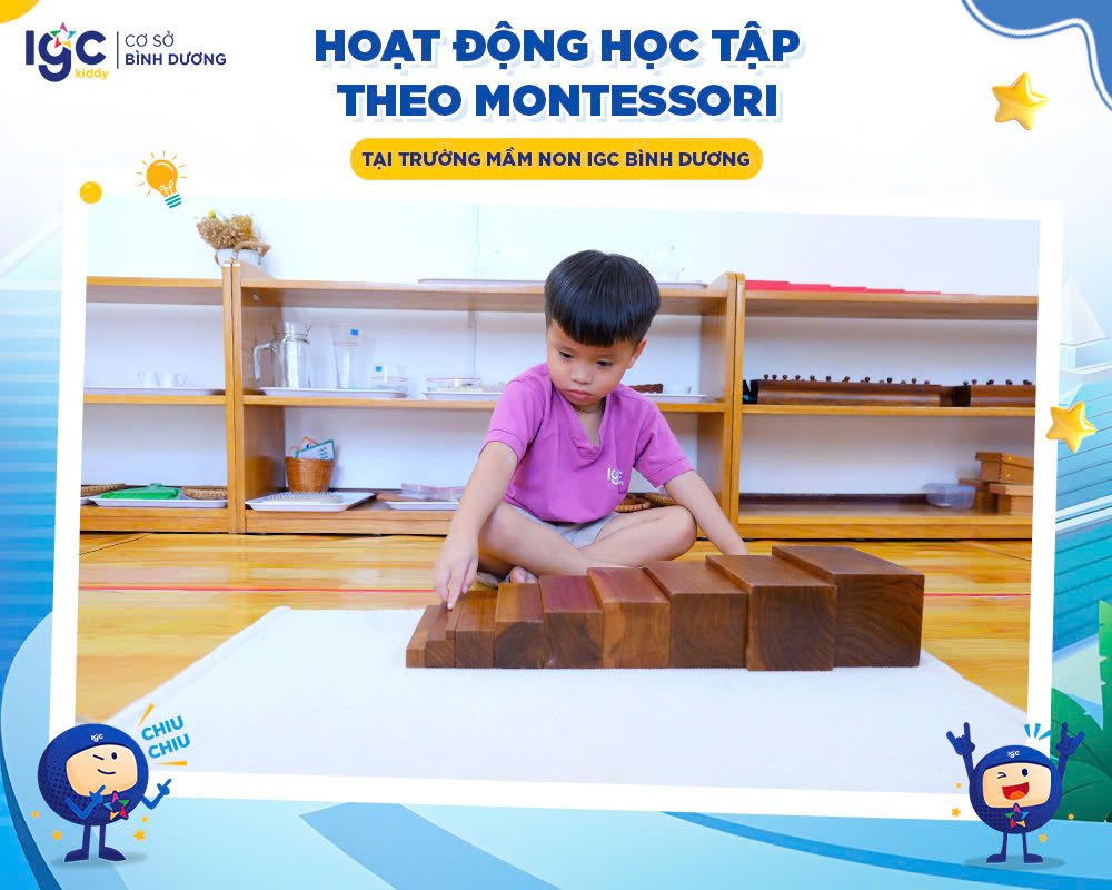 Hoạt động học tập theo Montessori tại Trường mầm non IGC Bình Dương